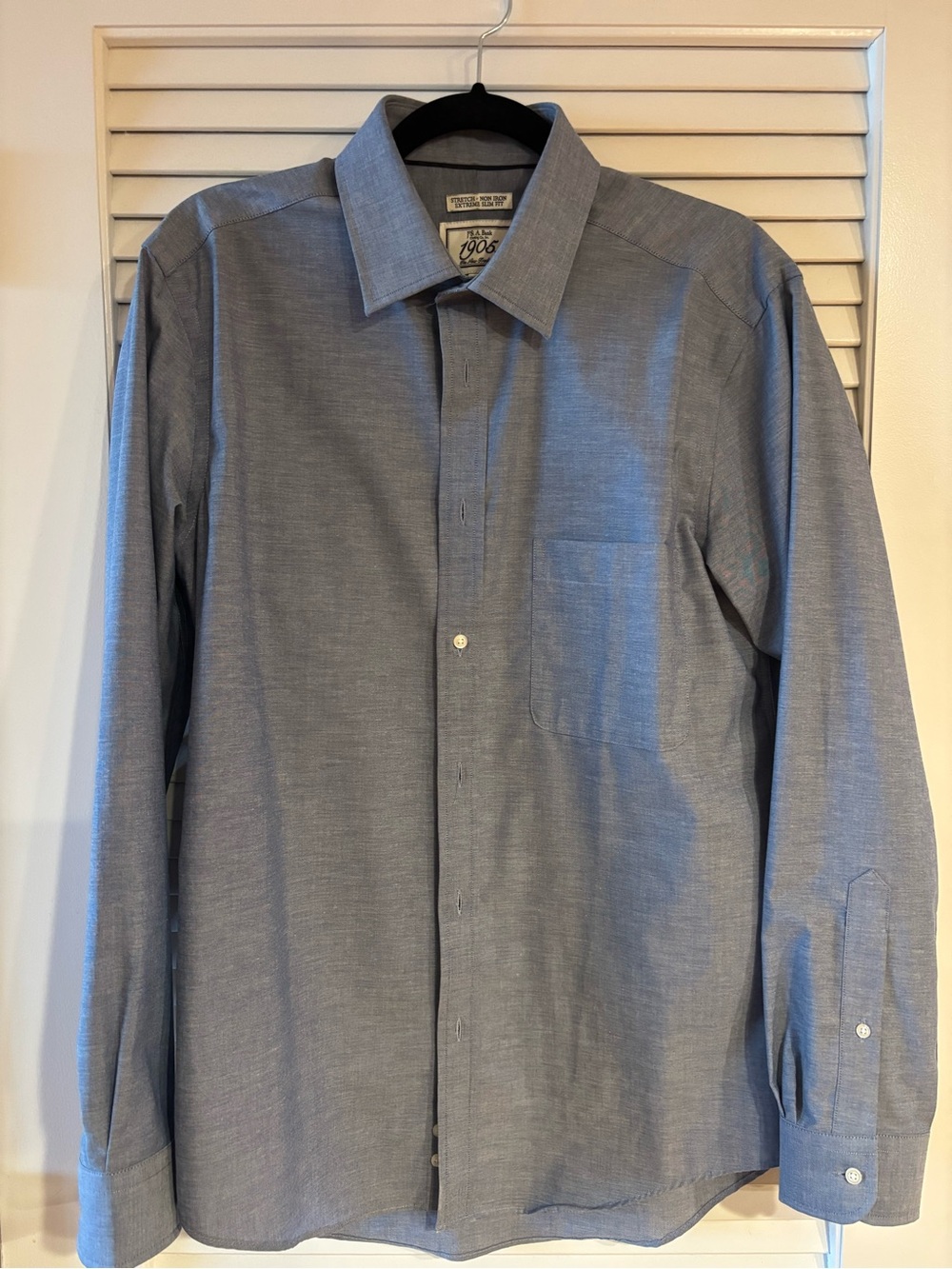 Jos. A. Bank Men's Blue-gray Dress Shirt